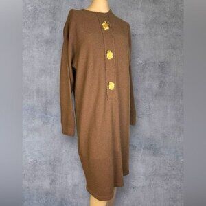 Antonella Preve New York Vintage Midi Sweater Knit Dress